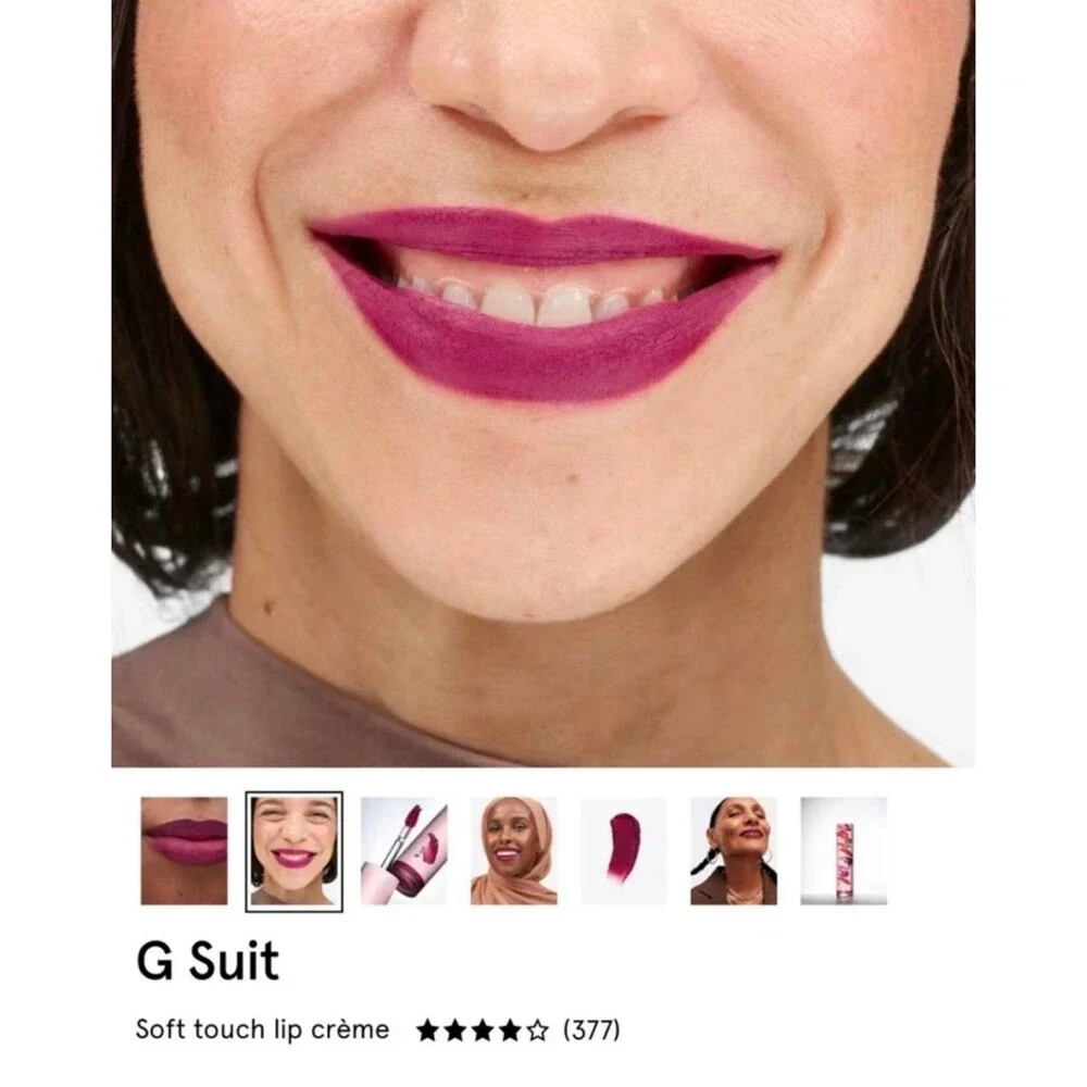 Glossier soft touch lip cream. Tempo